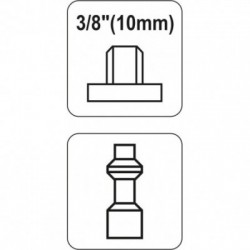 Kištukas 3/8" (išorinis sriegis), 3/8(M)x1/4(M)