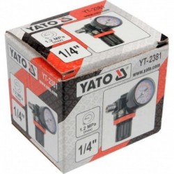 Oro srauto reguliatorius su manometru 1/4''