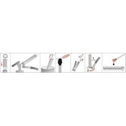 Rankinis tepimo pistoletas su greito atleidimo funkcija, 400cm3, YATO