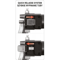 Rankinis tepimo pistoletas su greito atleidimo funkcija, 400cm3, YATO