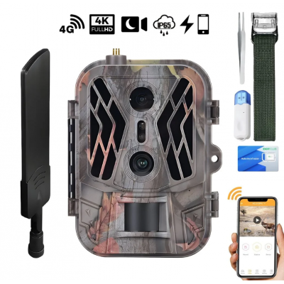 Jagdkamera 4K, SIM, 256GB...