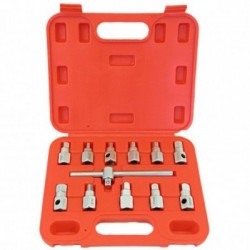 Alyvos nuleidimo kamščių raktų rinkinys 12 vnt.