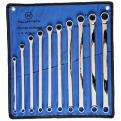 Žiediniais galais prailgintų raktų rinkinys 8-19 mm, 10 vnt.