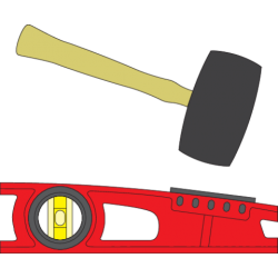 Aliumininis gulsčiukas, 600 mm