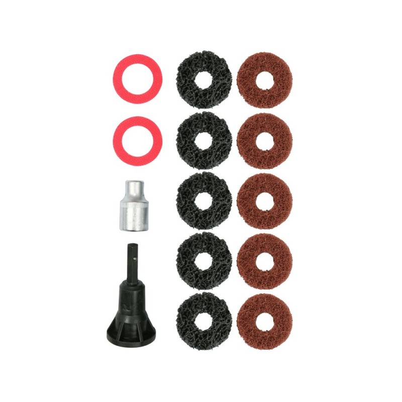 Ratų stebulės šlifavimo rinkinys varžtams ir veržlėms, 14 vnt.