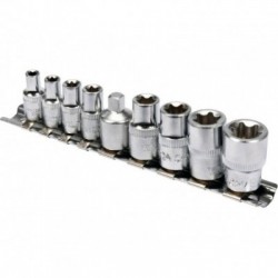 Galvučių rinkinys TORX Cr-V E5-E16, 9 vnt.