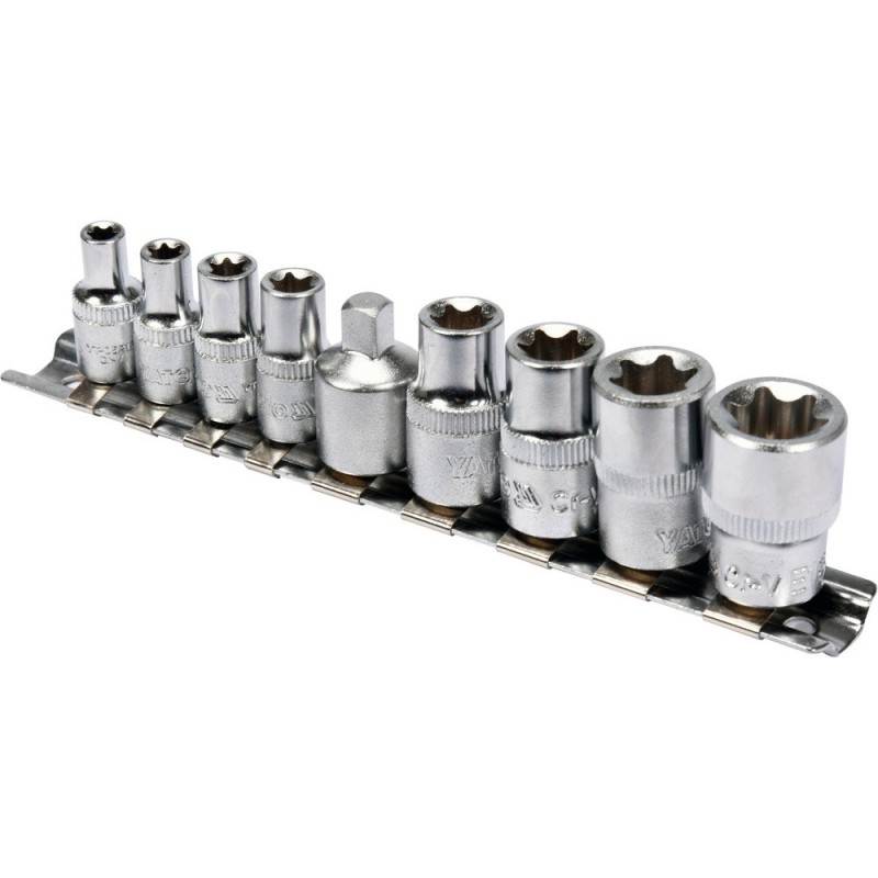 Galvučių rinkinys TORX Cr-V E5-E16, 9 vnt.