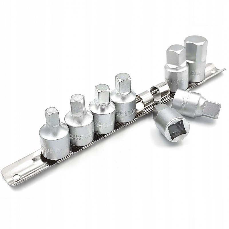 Alyvos nuleidimo kamščių raktų rinkinys 8 vnt.