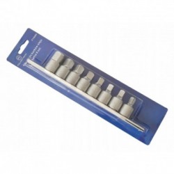 Alyvos nuleidimo kamščių raktų rinkinys 8 vnt.