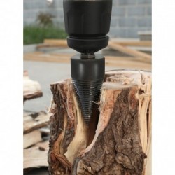 Grąžtai medienos skaldymui 42mm ir 32mm + 4 adapteriai