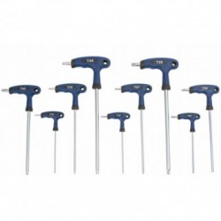 T formos atsuktuvų rinkinys T-star su rankena 9vnt T formos atsuktuvų rinkinys T-star su rankena 9vnt