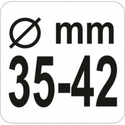 Įrankis vairo "obuoliui" ašiai/traukei atsukti 35-42 mm