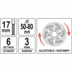 Skremulio nuėmėjas, trikojis, 50-80mm.