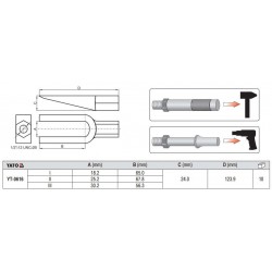 Šarnyrų, vairo traukių iškalėjų rinkinys, 5vnt.
