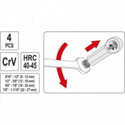 Veržlių/varžtų nukandėjų rinkinys 9-27mm, 4vnt.