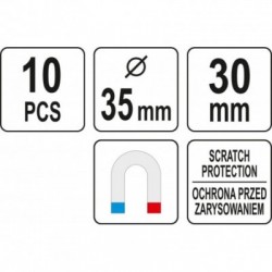 Magnetinių kabliukų rinkinys 10vnt.