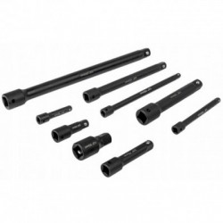 Smūginių Ilgintuvų rinkinys 1/2″, 3/8'', 1/4'' 9vnt