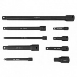 Smūginių Ilgintuvų rinkinys 1/2″, 3/8'', 1/4'' 9vnt
