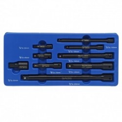 Smūginių Ilgintuvų rinkinys 1/2″, 3/8'', 1/4'' 9vnt