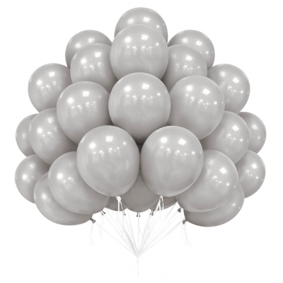 Latexballon, grau – 30 cm,...