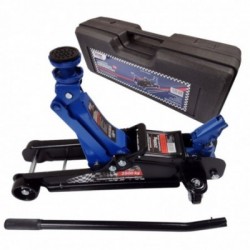 Domkratas pažemintas 2,5T su reguliuojama rankena ir plastmasiniu lagaminu