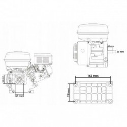 7.0AG variklis, 19mm velenas