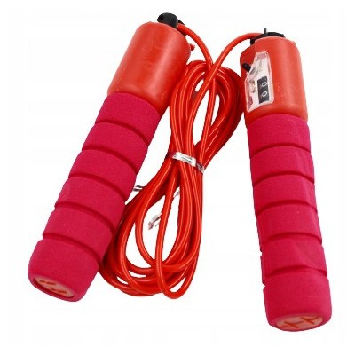 Springseil mit Zähler - rot