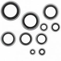 Plieninės tarpinės su guma 150 vnt.