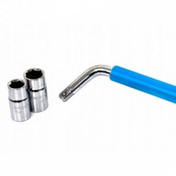 Raktas ratams 1/2′, teleskopinis 17-19mm, 21-23mm, su guminė rankena