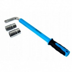 Raktas ratams 1/2′, teleskopinis 17-19mm, 21-23mm, su guminė rankena