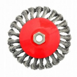 Šepetys vielinis, lėkštės tipo, susuktas, 125mm, M14