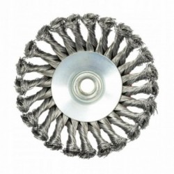 Šepetys vielinis, lėkštės tipo, susuktas, 125mm, M14