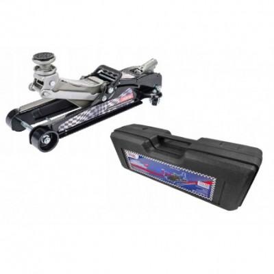 Domkratas pažemintas 2,5T, plastmasinis lagaminas ir guminis padas