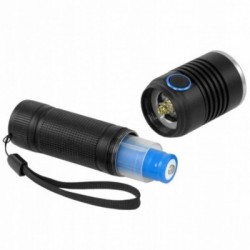 Įkraunamas LED XPE USB Zoom žibintuvėlis