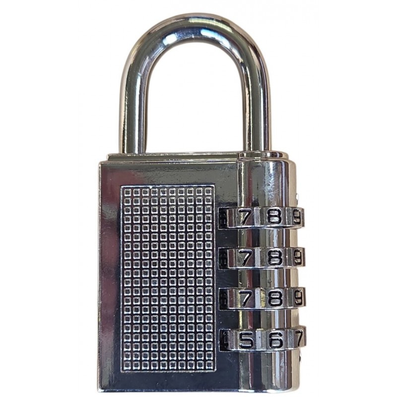 Pakabinama kodinė spyna, 4 skaičių kombinacijos