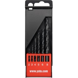 Grąžtų rinkinys metalui HSS 6 vnt. 2-8 mm