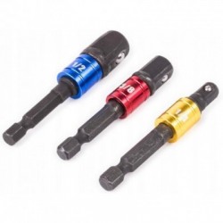 Smūginių adapterių komplektas suktukui 1/4, 3/8, 1/2