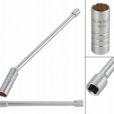 Galvutė žvakinė 3/8”x14 mm, 310 mm, 12-kampė