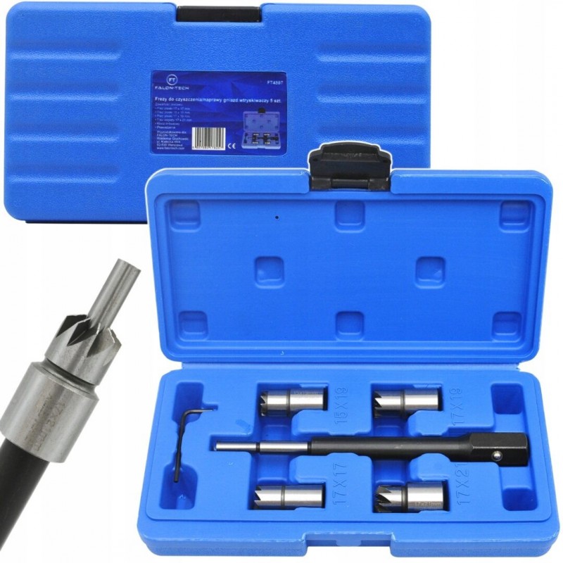 Dyzelinių purkštukų lizdų valymo raiberiai 5 vnt.