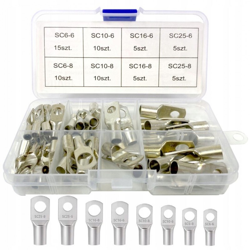 Žiediniai kabelių jungtis/gnybtai, 65 vnt.