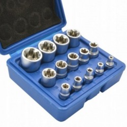 TORX galvučių rinkinys, 14 vnt.