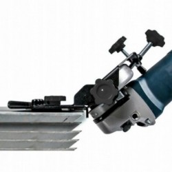 Kampinio šlifuoklio priedas plytelėms pjauti 45° kampu