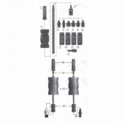 Dyzelinių purkštukų iškalėjų rinkinys, 14 vnt.