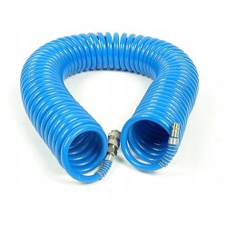 Spiralinė pneumatinė žarna 5mmx8mmx10m, su greitomis jungtimis, PE