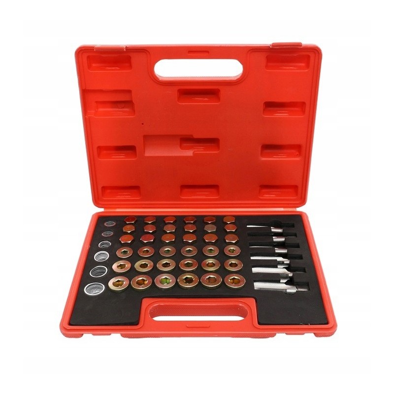 Karterio išleidimo varžtų remonto komplektas 114 dalių