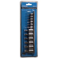 Profesionalus antgalių rinkinys Torx, T10-T60, 1/4″, 3/8″