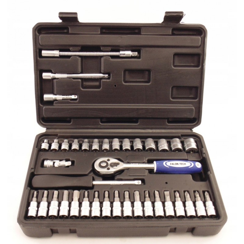 5907580127576 - Steckschlüsselsatz mit Ratsche 1 4 (63 mm) 38-teilig