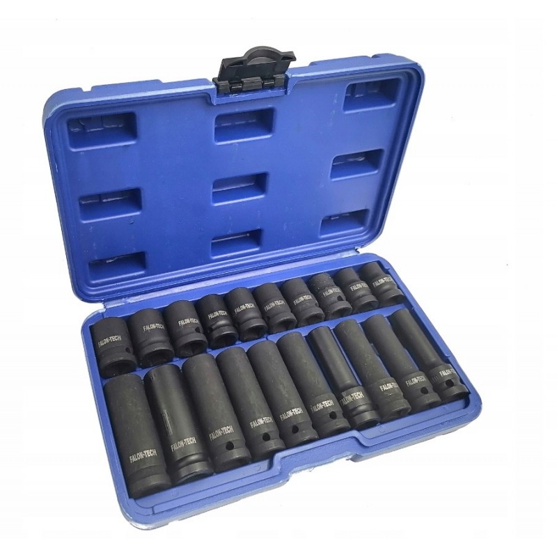 5907580104904 - Schlagschrauber-Einsätze lang kurz 1 2″ 20 Stück 10–19 mm