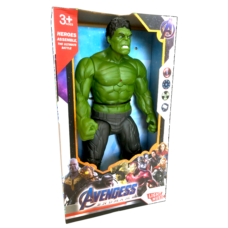 1001512344674 - Hulk Incredible Figur mit Geräuschen   30 cm   biegsame Beine und Arme