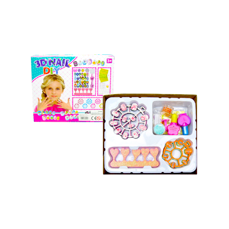 6991203079792 - Ein Spielzeug-Maniküre-Set mit selbstklebenden Nägeln